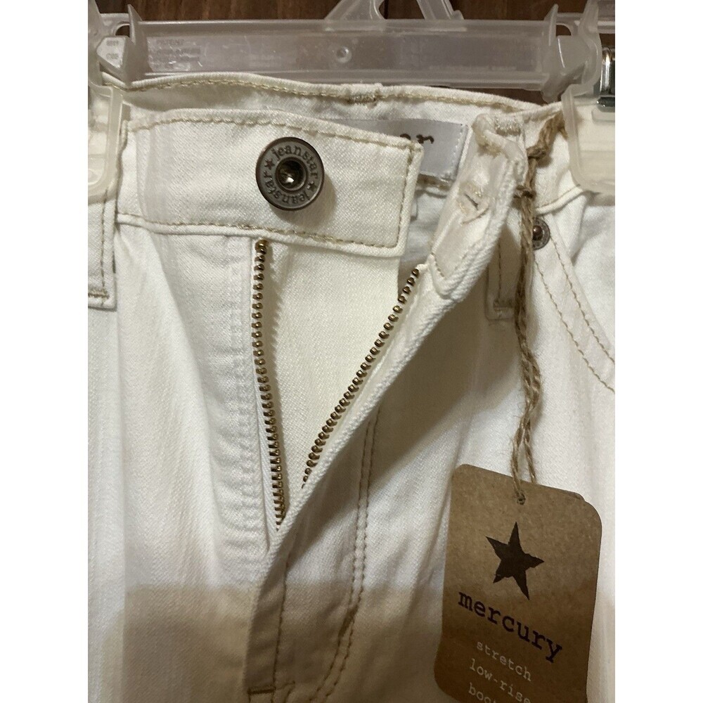 Jeanstar Mercury White Stretch Low Rise Bootcut Jeans Size 12 NWT - Picture 3 of 5
